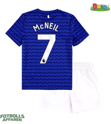 Everton Dwight McNeil #7 Hemmaställ Barn 2025-26 Kortärmad (+ Korta byxor)